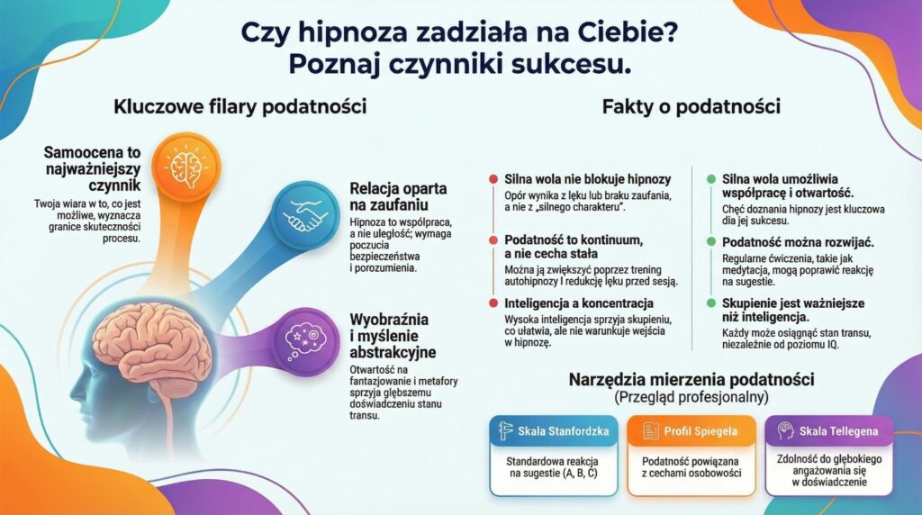 infografika hipnoza podatność